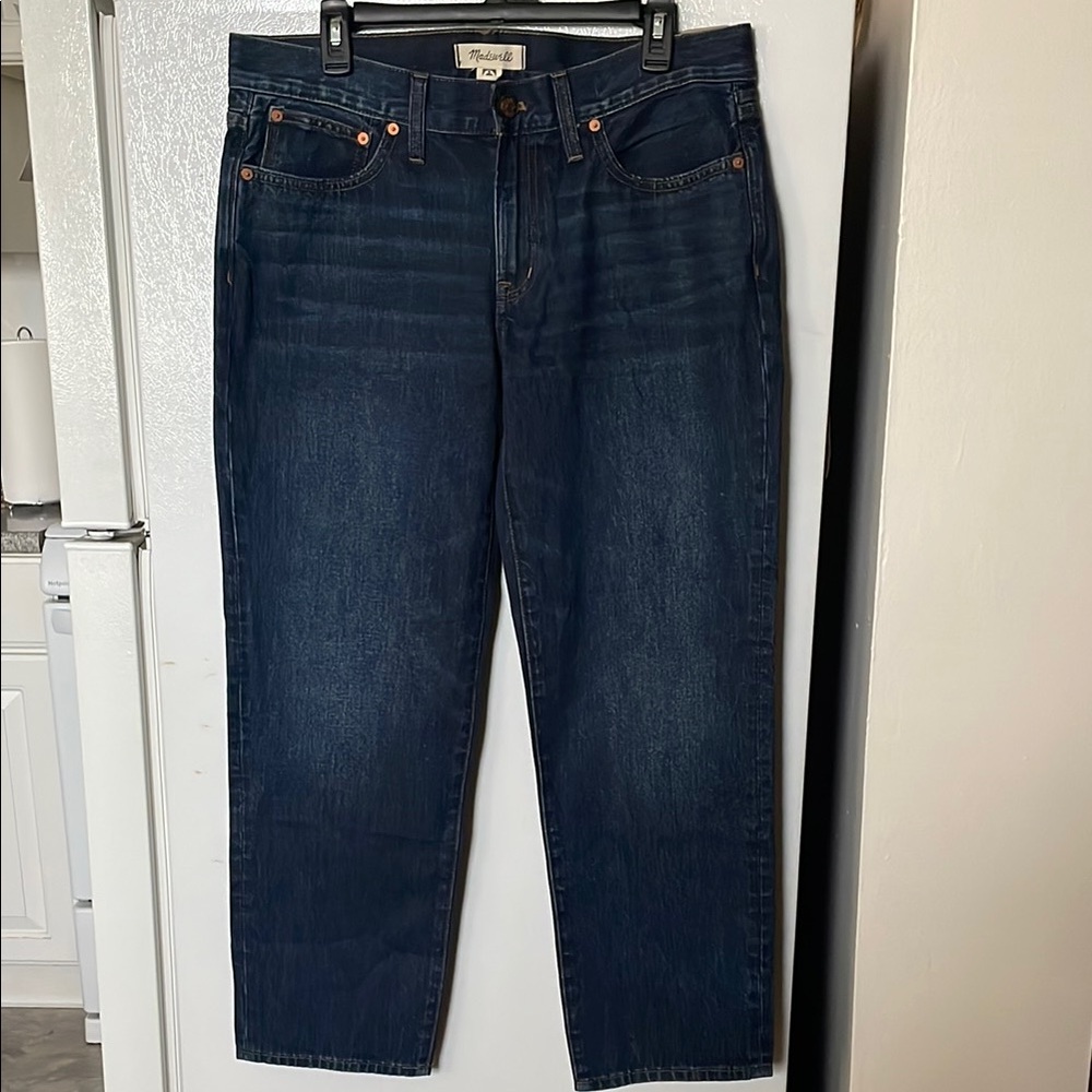 NWT Madewell Jeans Women’s Size 30 Low Rise Dark Wash‎ Perfect Vintage Straight